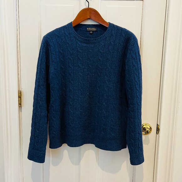 Other - Vintage Brooks Brothers Scottish Lambswool Cable Knit Sweater Size Medium